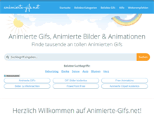 Tablet Screenshot of animierte-gifs.net